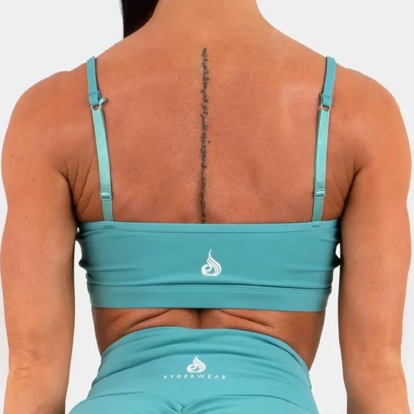 NWT Ryderwear Staples Sports Bra Size Medium in Teal - Picture 3 of 6
